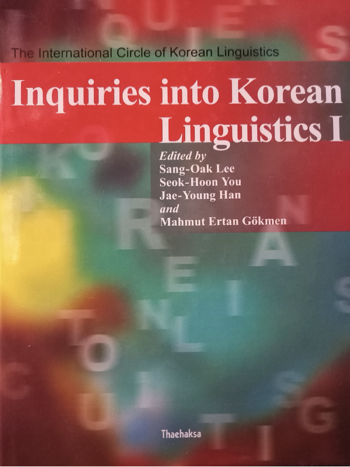 Inquiries into Korean Linguistics