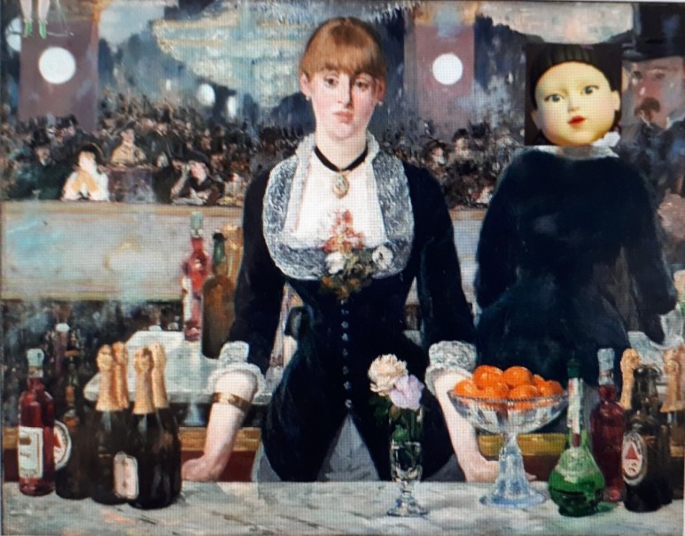 에두아르 마네 Édouard Manet. 폴리 베르제르의 술집 Un Bar aux Folies-Bergère. 1881-2. 캔버스에 유채. 96 x130cm. 런던대 미술연구소 The Courtauld Gallery.