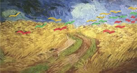 빈센트 반 고흐 Vincent Van Gogh. 1853-1890. 까마귀가 나는 밀밭 Wheatfield with Crows. 1890. 캔버스에 유채. 후기인상주의. 103 x 50cm(실제 51×103.5㎝) 암스텔담 반