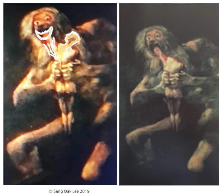 고야  이 루시엔테스, 프란시스코 호세 데 Fransisco Goya. 자기 자식을 잡아 먹는 사투르누스 Saturn Devouring One of his Children.