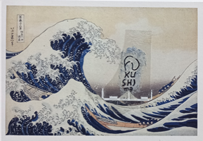 Katsushita Hokusai. 1830. Kanagawa의 큰 파도. Museum Angewandte Kunst, Frankfurt am Main.